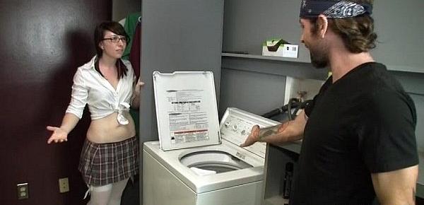  Handjob In The Laundry Room